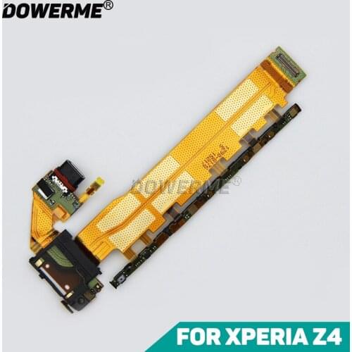 Dower Me Replacement For Sony Xperia Z3+ Dual Z4 E6533 E6553 Micro USB Charge Charging Power Volume Button Flex Cable