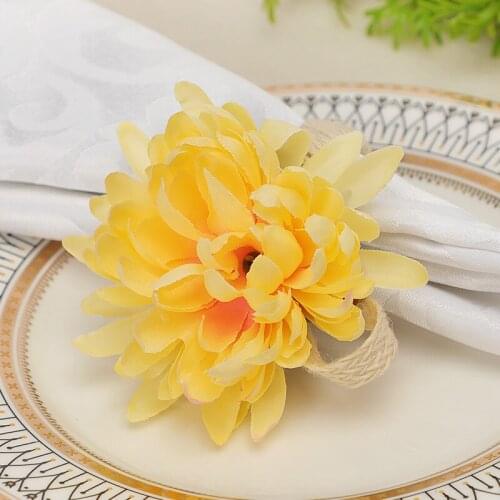 12PCS Hotel tableware simulation yellow lemon napkin buckle napkin ring napkin ring napkin ring