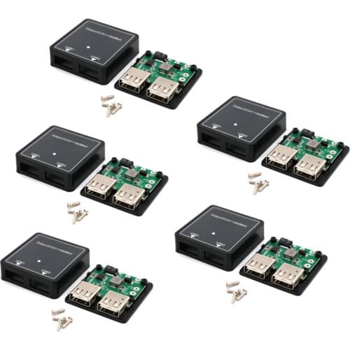 5V-20V to 5V 3A Max Dual USB Charger Regulator For Solar Cell Panel Fold Cover/ Phone Charging Power Supply Module with Crew