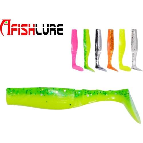 AR44 Sections T Tail Soft Lures 60mm 2.8g T T Shad 8pcs a Bag Soft Worm Baits lure Fishing Lures Fishing Lure Bait