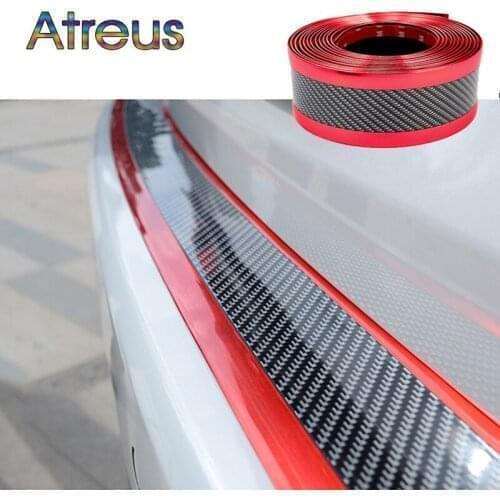 Car Styling Bumper Carbon Fiber High Glossy Film Door Sill Protection Stickers for Audi A3 A4 B8 8P B6 A5 B7 C5 A6 C6 C7 Q5 Q7
