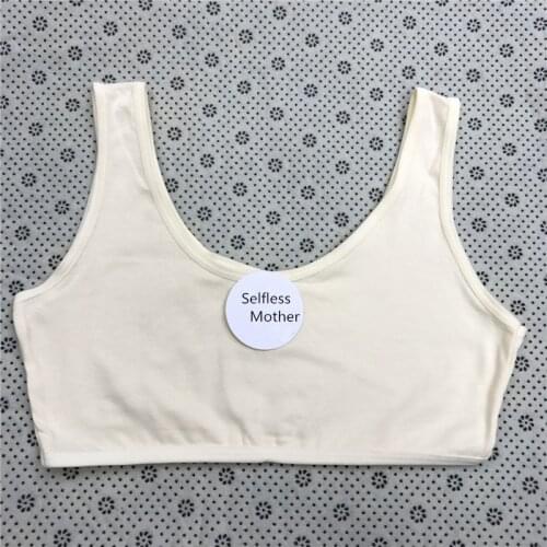 Teenage Girl Underwear Solid Bras for Girls Training Bra Wireless Breathable Child Bras Soft Cotton Girls Bra Teenage Underwear
