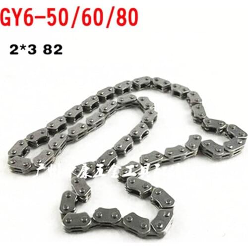 Motorcycle timing chain small roller Tank transmission spare 2*3-82L for GY6 50 60 80 GY60-50 GY60-60 GY60-80 50cc 60cc 80cc