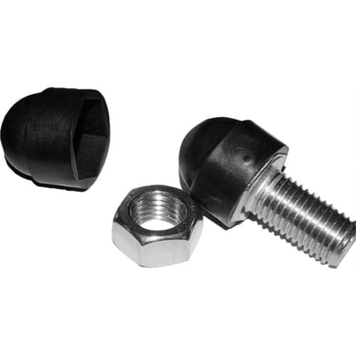 Black Nut And Bolt Protection Caps/Covers 4-Size High-Quality Hex Cap Bolt Cover Nuts Universal Auto Bolts Screws Protection Cap