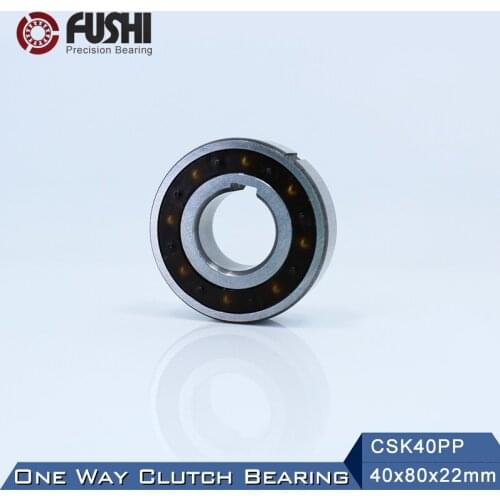 CSK40PP One Way Bearing Clutches 40*80*22mm ( 1 PC) With Keyway CSK6208PP FreeWheel Clutch Bearings CSK208PP