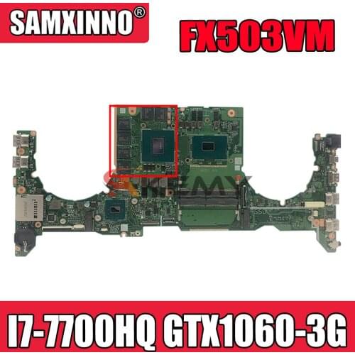 DA0BKLMBAB0 Laptop motherboard For Asus TUF Gaming FX503VM GL503VM FX503V GL503VTest original mainboard I7-7700HQ GTX1060-3G