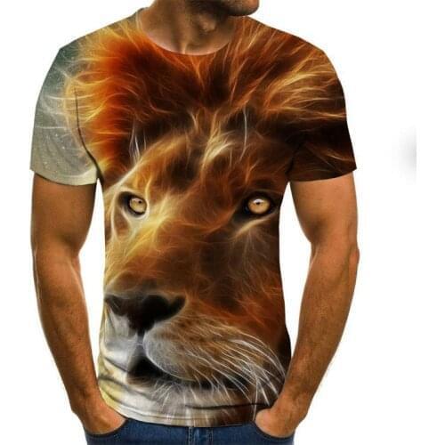 New fashion 3D printed animal pattern t-shirt streetwear men and women fashion t-shirt Harajuku shirt t-shirt
