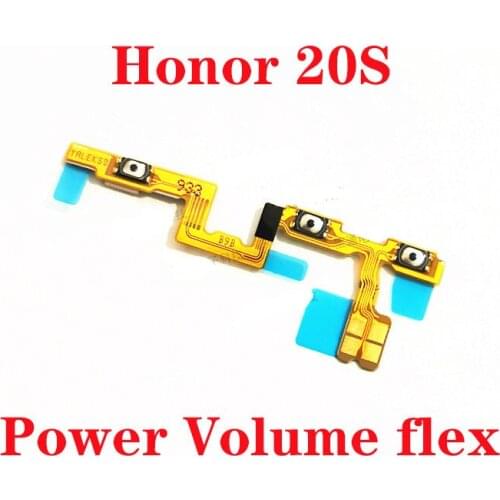 For Huawei Honor 20S Power Button On Off Volume Up Down Button Key Flex Cable Replacement