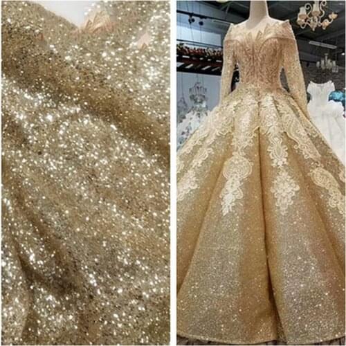 GLace 3M/lot 11colour Encrypt bronzed mesh lace sequins fabric night dress background cloth accessories TX1212