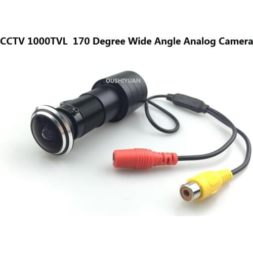 CCTV HD1000TVL 170 Degree Angle Door Fish Eye Hole Peephole Video Color Camera