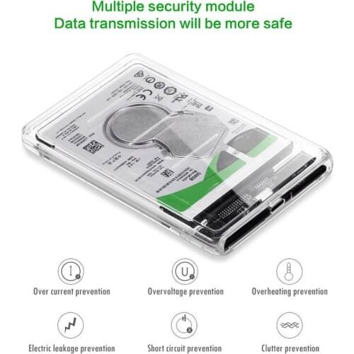 2.5" USB External Hard Drive Enclosure for 2.5 Inch SATA HDD and SSD