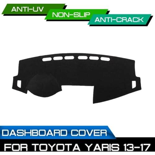 Car Dashboard Mat Anti-dirty Non-slip for Toyota Yaris 2013 2014 2015 2016 2017 Dash Cover Mat UV Protection Shade