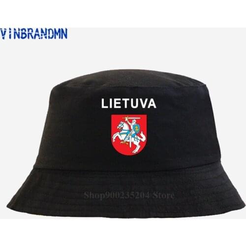 New summer LITHUANIA hat diy free custom Bucket hats nation flag lt lietuva lietuvos lithuanian country print photo Fishing hats