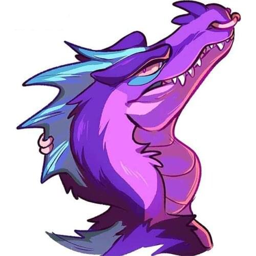 Hot 13 Cm X 11.5cm for Cartoon Spinosaurus Car Graffiti Sticker Repair Decal Funny Vinyl Material Occlusion Scratch Apply To Car