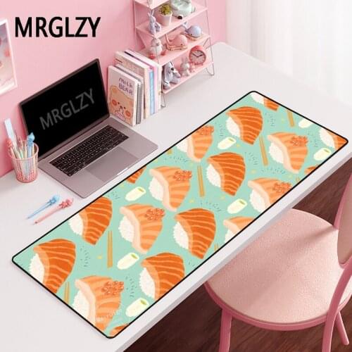MRGLZY Drop Shipping Cartoon food Mouse Pad Gamer Large kawaii DeskMat Computer Gaming Peripheral Accessories MousePads for LOL