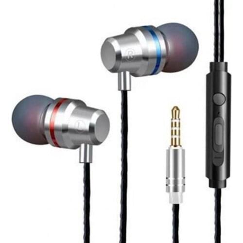 Wired Earbuds Ergonomic Wire Control In-ear 3.5mm Portable Heavy Bass Stereo HIFI Earphones With MIC for Sports