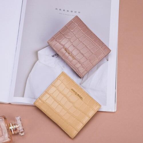 2020 new fashion small wallet womens short folding Wallet purses yellow wallet women cute wallets women luxury designer wallets