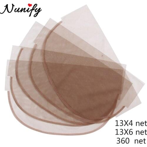 Nunify 13*4 13*6 360 Diy Wig Frontal Base Brown Color Swiss Lace Wig Caps Foundation Hair Accessories Weaving Tools DIY