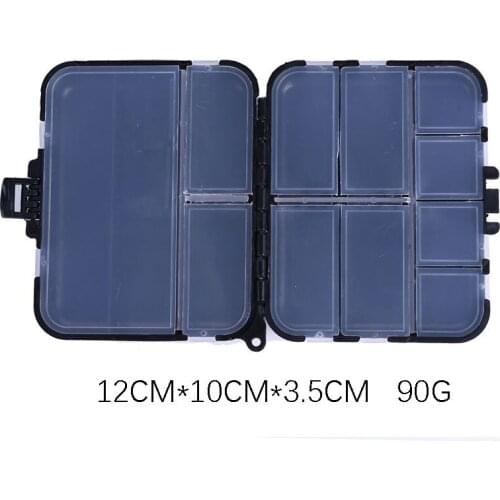 Plastic Carp Saltwater Fishing Lure Bait Storage Box 12 Compartment Fishing Lure Hooks Storage Case Pesca Accessories