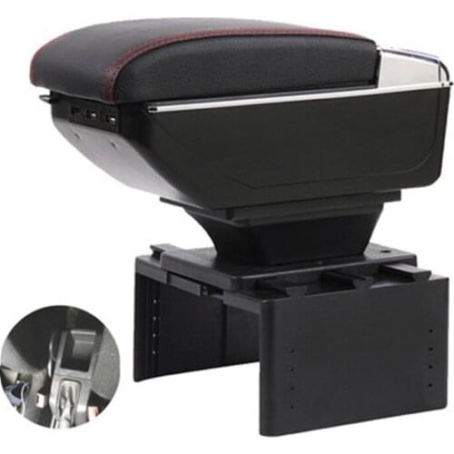 For Opel Astra wolah armrest box center console leather arm rest cup holder central part car styling