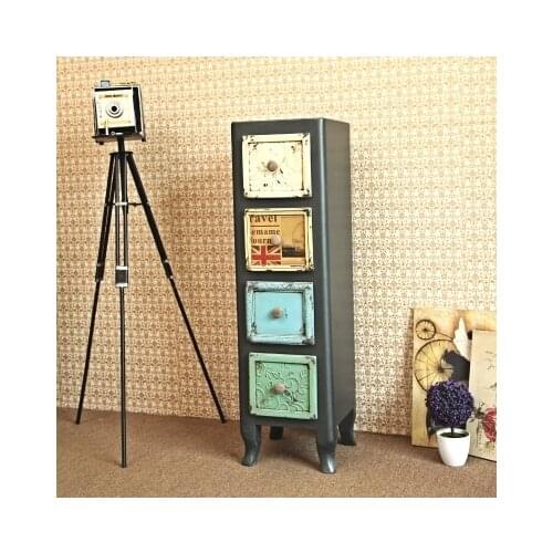 Industrial wind LOFT American country to do the old retro four bucket cabinet drawer cabinet lockers child decorative cabinet sh