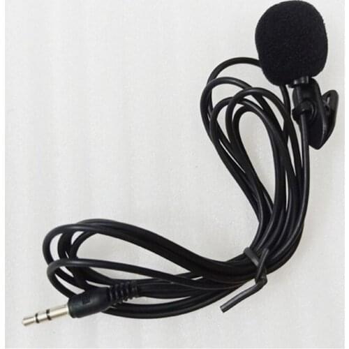 3.5mm Clip On Coat Lapel Microphone Hands Free Wired Condenser Mini Mic New