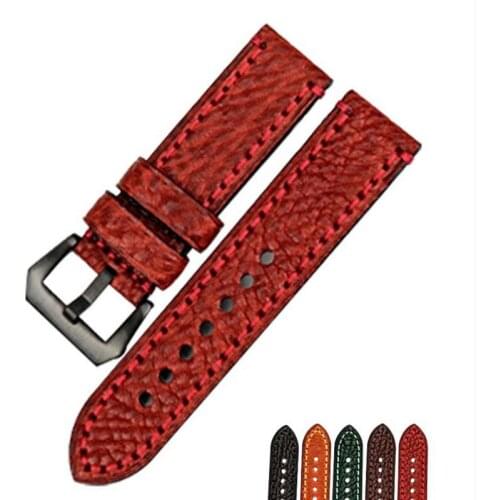 Wholesale 10PCS/lot 20mm 22mm 24mm 26mm genuine leather Cow leather Watch bands watch straps black brown green coffee new-200709