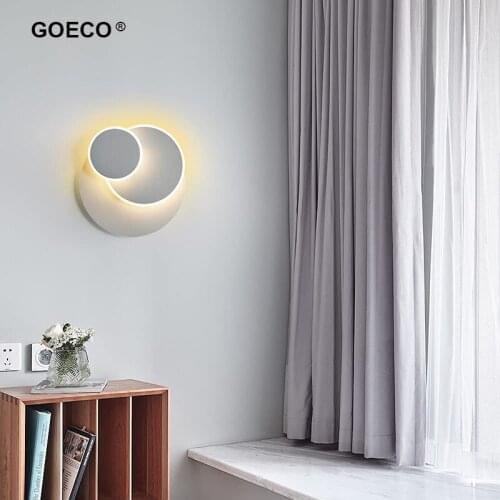 Modern Led Wall Lamp Rotatable Nordic Wall Light For Living Room Bedroom Bedside Aisle Corridor Indoor Lighting Home Decor