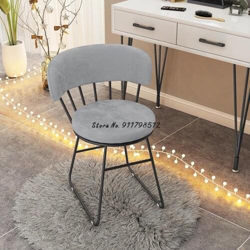 Nordic ins chair net red makeup chair simple desk chair dressing chair dining chair home restaurant back chair stool