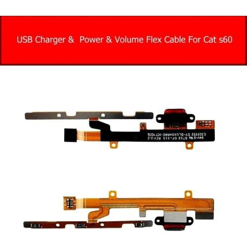 Usb Charging Power & Volume Jack Port Board For CAT S60 Power Charger Connector Module Flex Cable Repair Replacement Parts