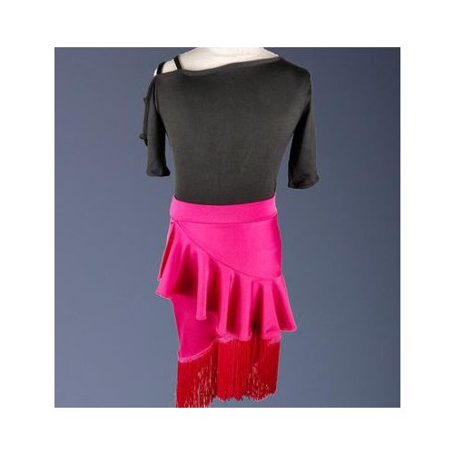 1set/lot girl latin dress children ruffles latin clothing Tassel Ballroom Latin Salsa Dancewear