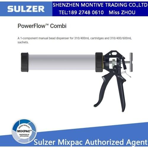 PowerFlow Combi A 1-Component Manual Bead Dispenser For 310/400mL Cartridg Save Pressure Industrial Gun Cartridge Sealant Durabl