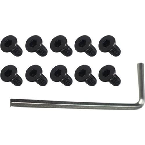 10Pcs Scooter Handlebar Front Fork Tube Screws with Hexagon Handle Replacement Parts Kits for M365 Ninebot Es2