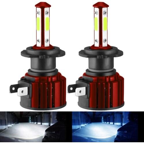 2pcs H7 Led Bulb COB H11 H8 H9 9005 HB3 9006 HB4 White 6000K 8000K blue10000LM 12V 24V Fog Lamp Auto Head Lamp Mini LED No Wires