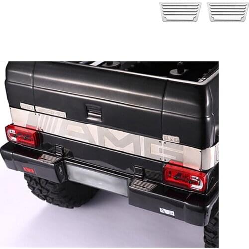2pcs Rear Bumper Trunk Pedal Decoration Sheet for 1/10 Traxxas TRX6 G63 TRX4 G500 RC Car Accessories