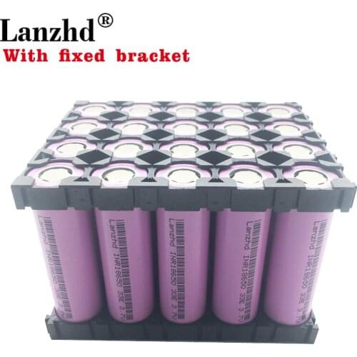 20PCS 18650 Holder Batteries 3.7V Li ion 3300mAh 30A 18650VTC7 INR18650 battery 18650 with fixed bracket and Splicing Bracket