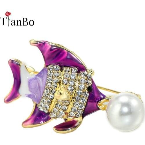 2018 New High Quality Colorful Fish Pins Enamel Brooch Fashion Jewelry for Women Dress Suit T-shirt Accessories