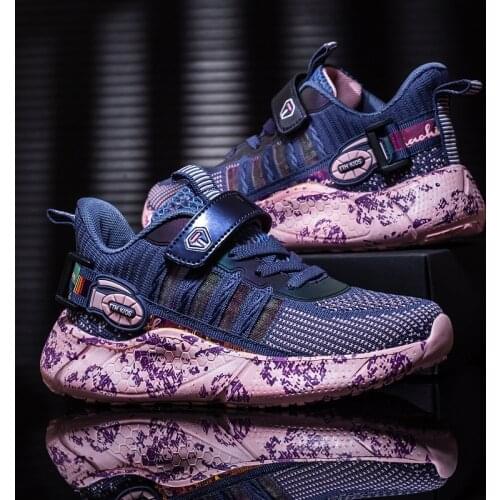 2021New Kids Autumn Mesh Sneakers Tennis Sports Shoes for Boys Girls Lightweight Children Casual Breathable Sneaker Light Shoes