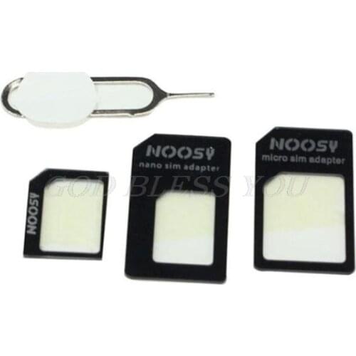 4 in 1 Convert Nano SIM Card to Micro Standard Adapter For iPhone for Samsung 4G LTE USB Wireless Router Drop Shipping