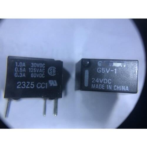 5PCS G5V-1-24VDC electric relay GV5-1 24VDC 1.0A 30VDC 0.5A 125VAC 0.3A 60VDC new original G5V-1-24