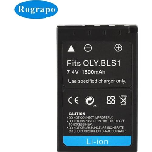 1800mAh PS-BLS1 BLS-1 PS BLS1 Camera Battery For Olympus OLY. EP2 EPL1 EPL2 EP1 BLS5 E-400 E-410 EVOLT E410 E-420 Accumulator
