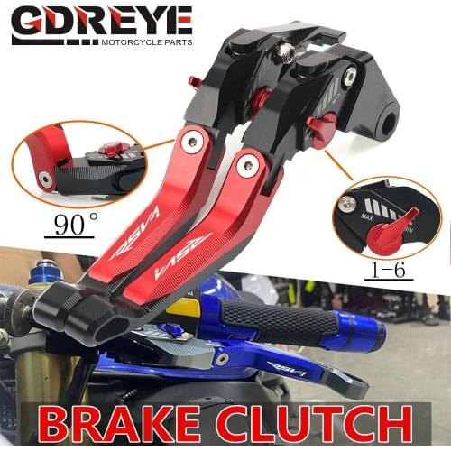 For Aprilia RSV4 FACTORY/RSV4 2009 2010 2011 2012-2020 2016 2017 2018 5D CNC Adjustable Folding Motorcycle Brake Clutch Levers
