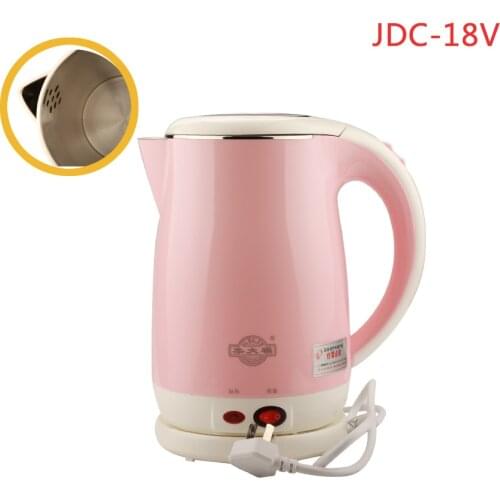 JDC-18V 1.8L Stainless Steel Electric Kettle With Auto-Off Function Quick Heat Water Heating Kettle Pink