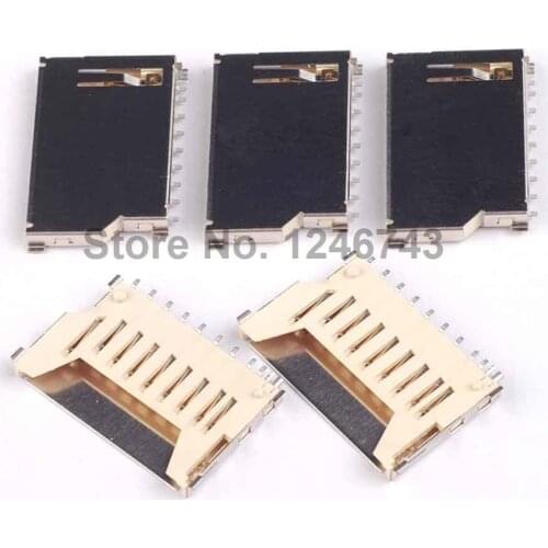 10PCS Not Pop-Up Memory Card Socket MMC/SD Card Slot Card Seats Good Quality and ROHS