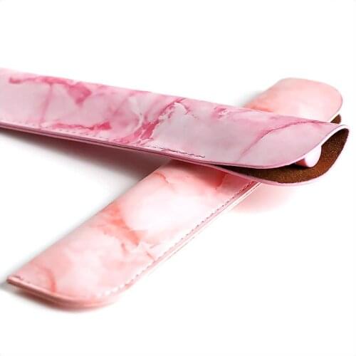 Leather Ballpoint Pen Case, Genuine Handmade Pen Bag, for Office, School, Student Supplies Gift