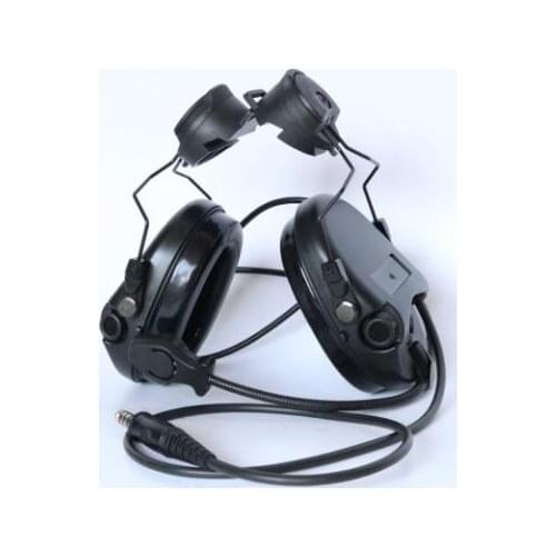 MSASORDIN helmet track bracket silicone earmuff version noise reduction pickup tactical hunting headset