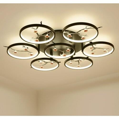 New Chinese ceiling living room lighting package modern minimalist Chinese style restaurant round home bedroom lamp