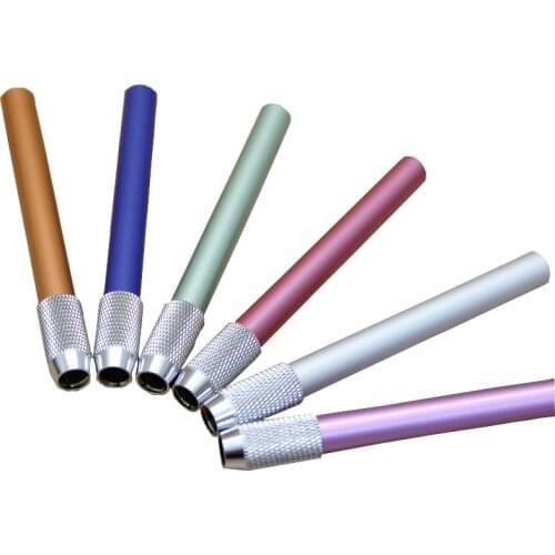 Single end metal pencil holder, carbon rod clip, pencil sketch article