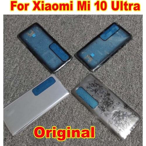 Original Back Panel Lid Battery Cover Rear Case For Xiaomi Mi 10 Ultra M2007J1SC Housing Door Phone Shell Chassic with Adhesive