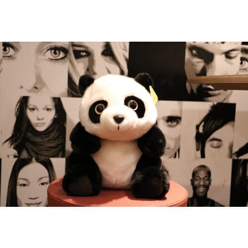 Middle plush sitting panda toy high quality simulation panda doll gift about 40cm 2978